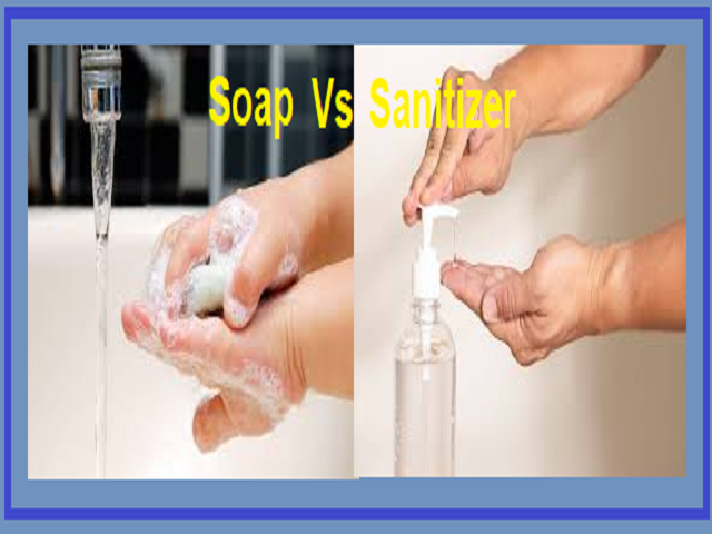 which one is better Soap or Sanitizer